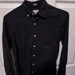 J. Crew Black Casual Button Down Shirt